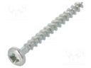 Screw; SPAX®; 3,5x35; Head: cheese head; Pozidriv; steel; zinc