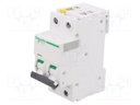 Circuit breaker; 400VAC; Inom: 4A; Poles: 2; DIN; Charact: D; 6kA