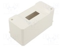Enclosure: for modular components; IP30; white; No.of mod: 3