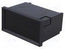 Enclosure: panel; X: 96mm; Y: 75mm; Z: 48mm; ABS; black; Panel mat: ABS