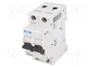 Circuit breaker; 230VAC; Inom: 16A; Poles: 1+N; DIN; Charact: C; 6kA