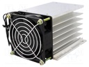 Heatsink: extruded; for 3 phase relays; aluminium