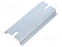 DIN rail; steel; W: 35mm; L: 80mm; ZP909060; Plating: zinc
