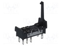 Socket; PIN: 8; 5A; 250VAC; Application: G2R-2-S; Mounting: soldered