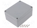 Enclosure: multipurpose; X: 90mm; Y: 115mm; Z: 55mm; ABS; light grey