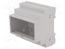 Enclosure: for DIN rail mounting; Y: 90mm; X: 87mm; Z: 65mm; grey
