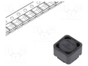 Inductor: wire; SMD; 9.63uH; 6.02A; 18mΩ; ±25%; 12.2x12.2x8mm