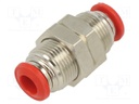 Push-in fitting; bulkhead,straight,inline splice; M14x1; 6mm