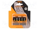 Kit: screwdriver bits; Pcs: 10; Phillips,Pozidriv®,slot