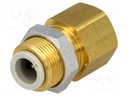 Push-in fitting; threaded,straight; Rc 3/8"; inside,outside