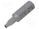 Screwdriver bit; Torx® with protection; T10H; Overall len: 25mm