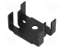 Heatsink: moulded; U; SOT32,TO126,TO220; black; L: 12.7mm; W: 25.4mm