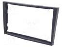 Radio mounting frame; Opel; 2 DIN; grey (dark)