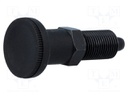 Indexing plungers; Thread: M16; Plating: black finish; Mat: steel