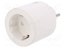 Power socket; 220÷240VAC; plug-in; -30÷65°C; OUT: 1; IN: 1