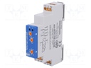 Timer; 1s÷100h; SPDT x2; 250VAC/8A; 12÷240VAC; 12÷240VDC; DIN; IP20