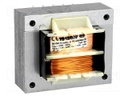 Transformer: mains; 12VA; 230VAC; 7.5V; 7.5V; 0.8A; 0.8A; IP00