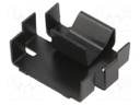 Heatsink: moulded; U; TO220; black; L: 7.1mm; W: 25.4mm; H: 20.7mm