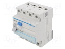 RCD breaker; Inom: 25A; Ires: 30mA; Max surge current: 250A; DIN