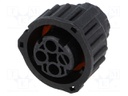 Connector: circular; 2.5mm System; plug; female; PIN: 3; for cable