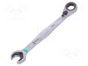 Key; combination spanner,with ratchet; 13mm; Overall len: 179mm