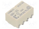 Relay: electromagnetic; DPDT; Ucoil: 12VDC; 0.3A/125VAC; 1A/30VDC