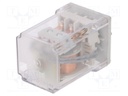 Relay: electromagnetic; 3PDT; 110VDC; 10A/250VAC; 10A/24VDC; 9.2kΩ