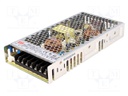Power supply: switched-mode; modular; 150W; 15VDC; 199x99x30mm