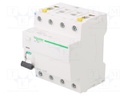 RCD breaker; Inom: 25A; Ires: 300mA; Poles: 4; 400V; Mounting: DIN