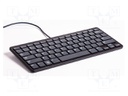 Keyboard; USB A-USB B micro cable,keypad; Colour: black-gray