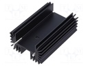 Heatsink: extruded; TO218,TO220,TO247; black; L: 25mm; W: 42mm