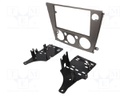 Radio mounting frame; Subaru; 2 DIN; silver