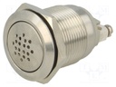 Signaller: sound; 85dB; Ø19mm; 1÷10mm; 2,8x0,5mm connectors; IP50