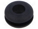 Grommet; black; UL94HB; TPR