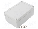 Enclosure: multipurpose; X: 100mm; Y: 150mm; Z: 60mm; ZP; light grey