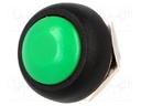 Switch: push-button; Pos: 2; 1A/250VAC; green; Illumin: none; none