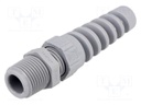 Cable gland; with strain relief; NPT3/8"; IP68; Mat: polyamide