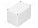 Enclosure: multipurpose; X: 80mm; Y: 120mm; Z: 85mm; polycarbonate