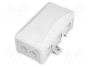 Enclosure: junction box; X: 72mm; Y: 95mm; Z: 40mm; wall mount; IP54