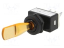 Switch: toggle; Pos: 2; SPST; OFF-ON; 6A/12VDC; -25÷70°C