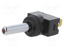 Switch: toggle; Pos: 2; SPST; OFF-ON; 20A/12VDC; -25÷85°C; 50mΩ