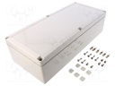 Enclosure: multipurpose; X: 160mm; Y: 360mm; Z: 95mm; EURONORD 3; ABS