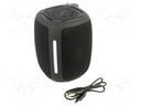 Speaker; black; microSD,USB A; Bluetooth 5.1; 85Hz÷20kHz; 10m