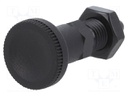 Indexing plungers; Thread: M12; Plating: black finish; Mat: steel