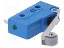 Microswitch SNAP ACTION; with lever (with roller); SPDT; Pos: 2