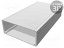 Enclosure: with panel; 1455; X: 125mm; Y: 220mm; Z: 30mm; aluminium