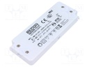 Power supply: switched-mode; LED; 20W; 12VDC; 1670mA; 198÷264VAC