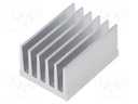 Heatsink: extruded; grilled; natural; L: 50mm; W: 36.8mm; H: 25mm