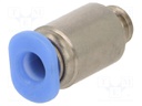 Push-in fitting; straight; M6; -0.95÷10bar; 4mm