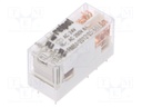 Relay: electromagnetic; DPDT; Ucoil: 24VAC; 8A/250VAC; 8A/24VDC; 8A